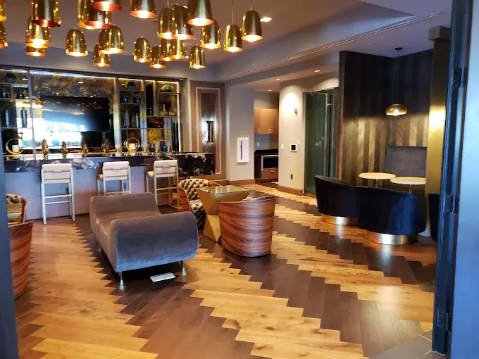 Resident clubhouse and bar at Envy Residences